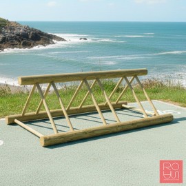 Aparcabicicletes de Fusta Turín | Suport 6 Places Exterior